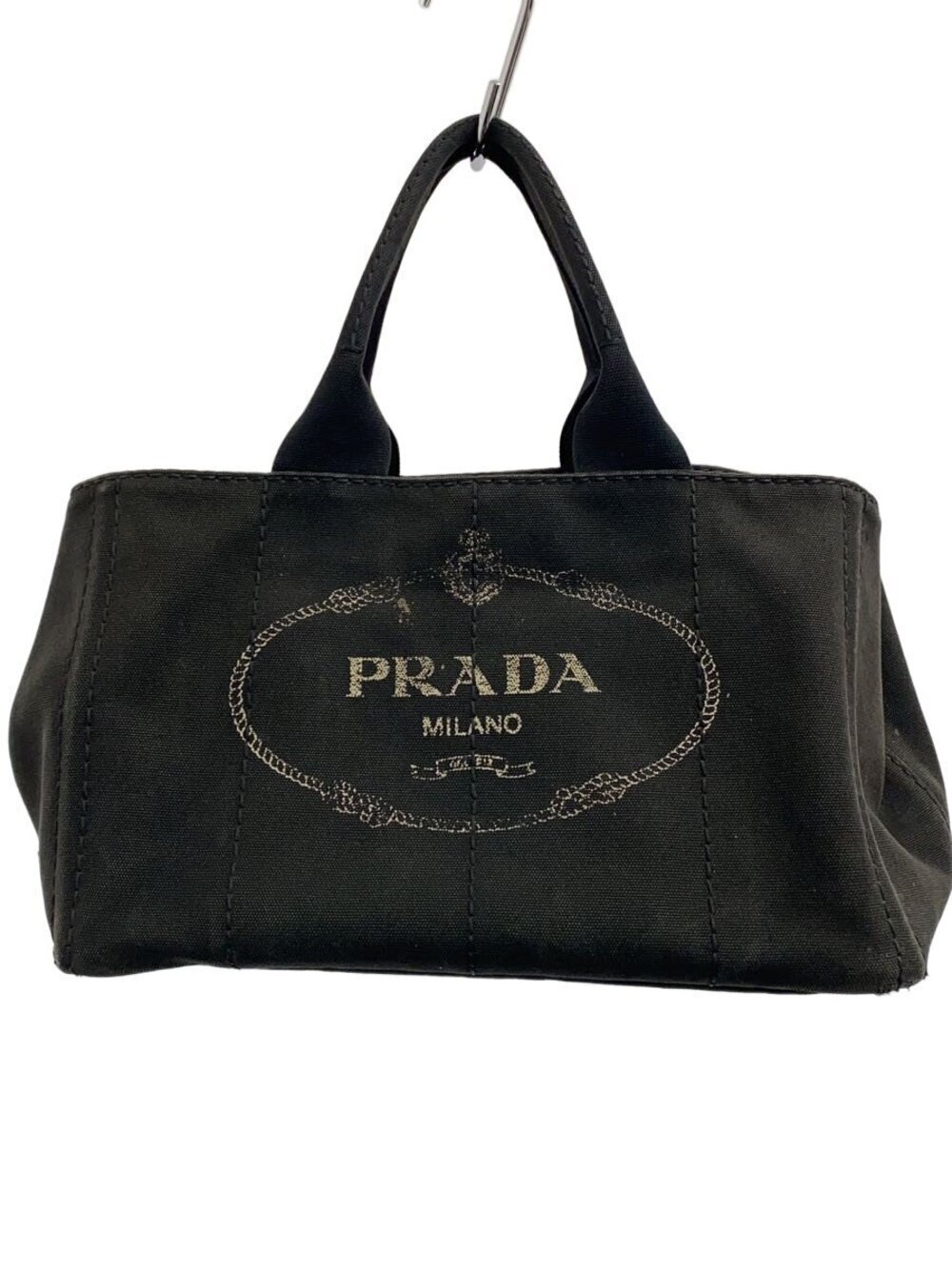 Prada Cabana Tote Bag overall Canvas Black